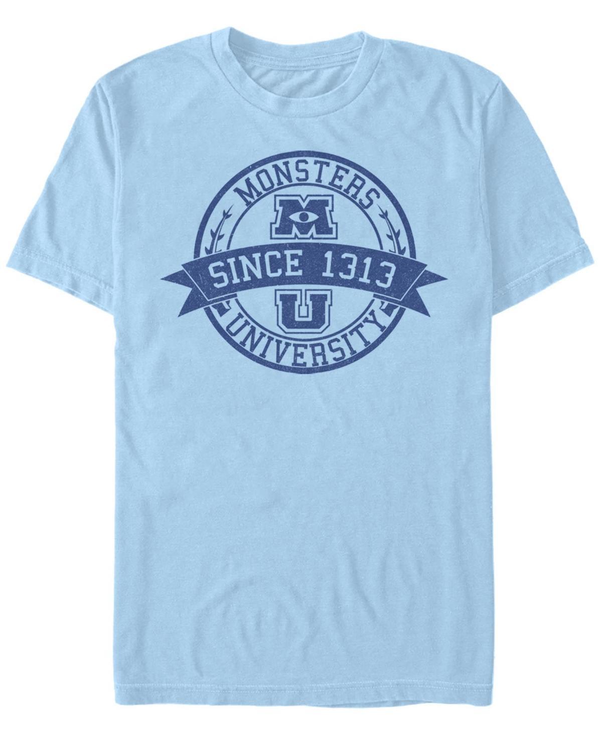 Disney / Pixar's Monsters University Men's School Crest Tee, Size: XXL, Light Blue Product Image