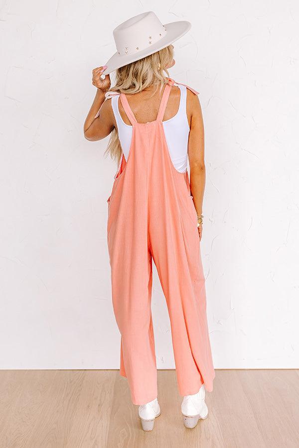 Sunny Days Ahead Jumpsuit in Coral Product Image