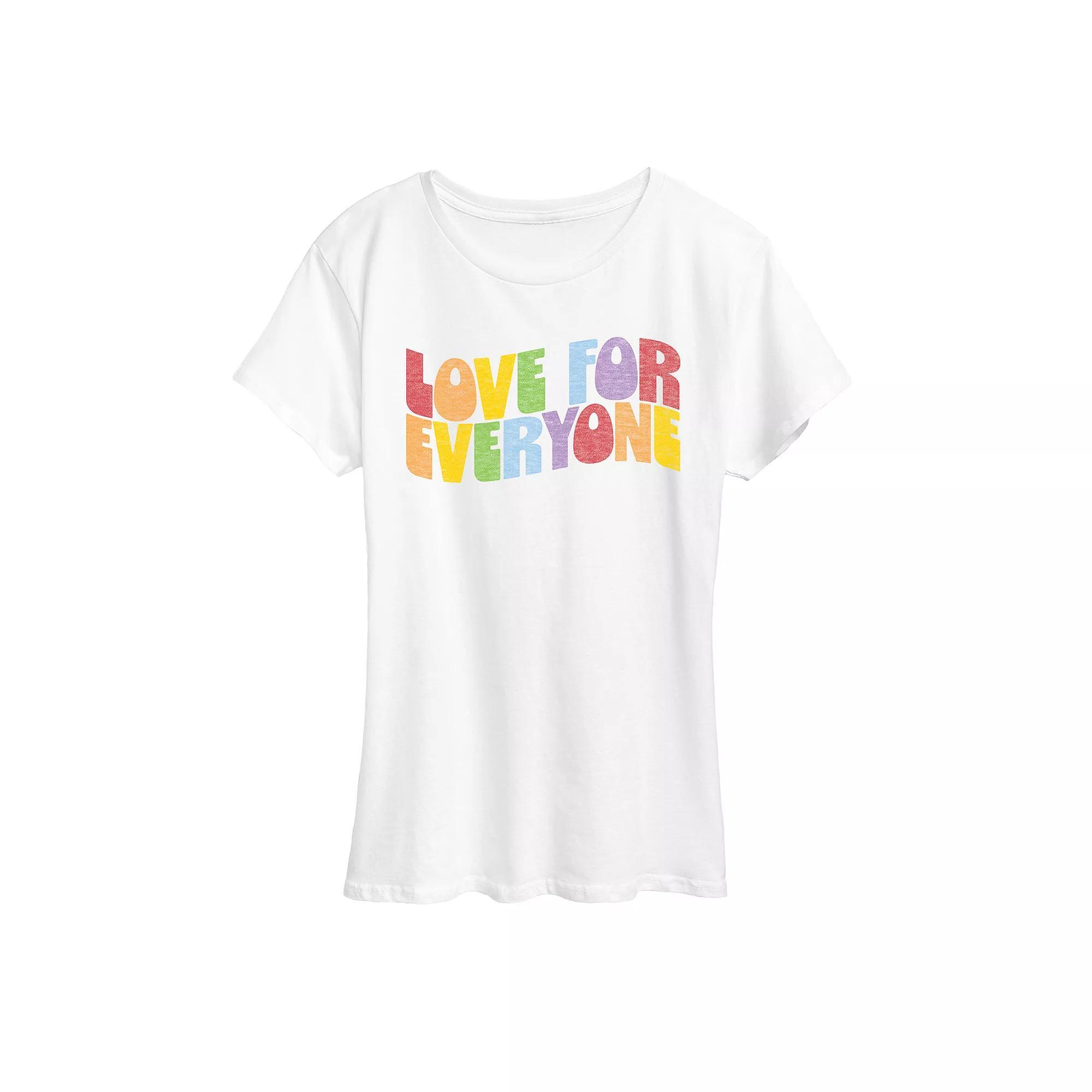 Women's Love For Everyone Pride Graphic Tee,  Product Image