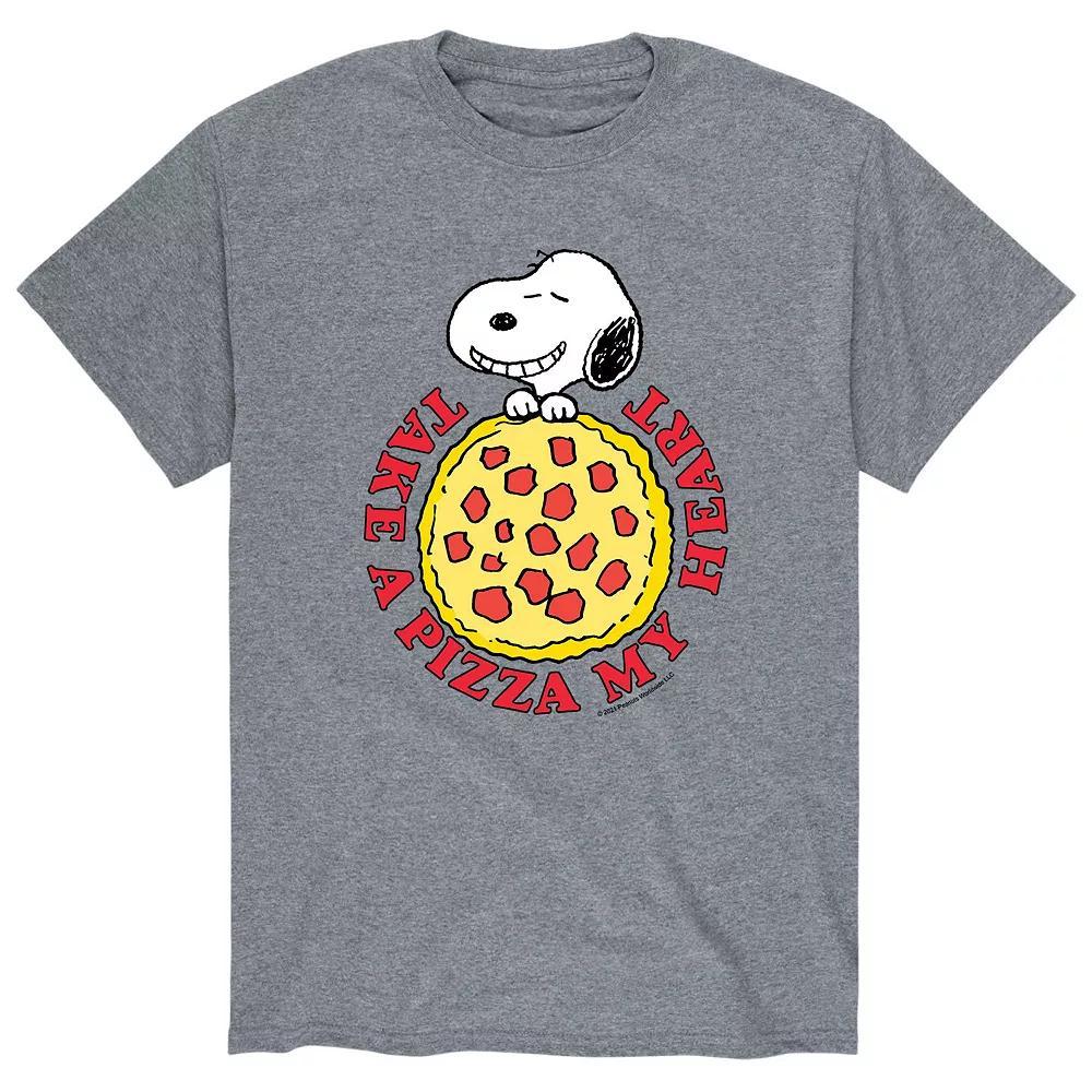 Men's Peanuts Pizza My Heart Tee,  Product Image