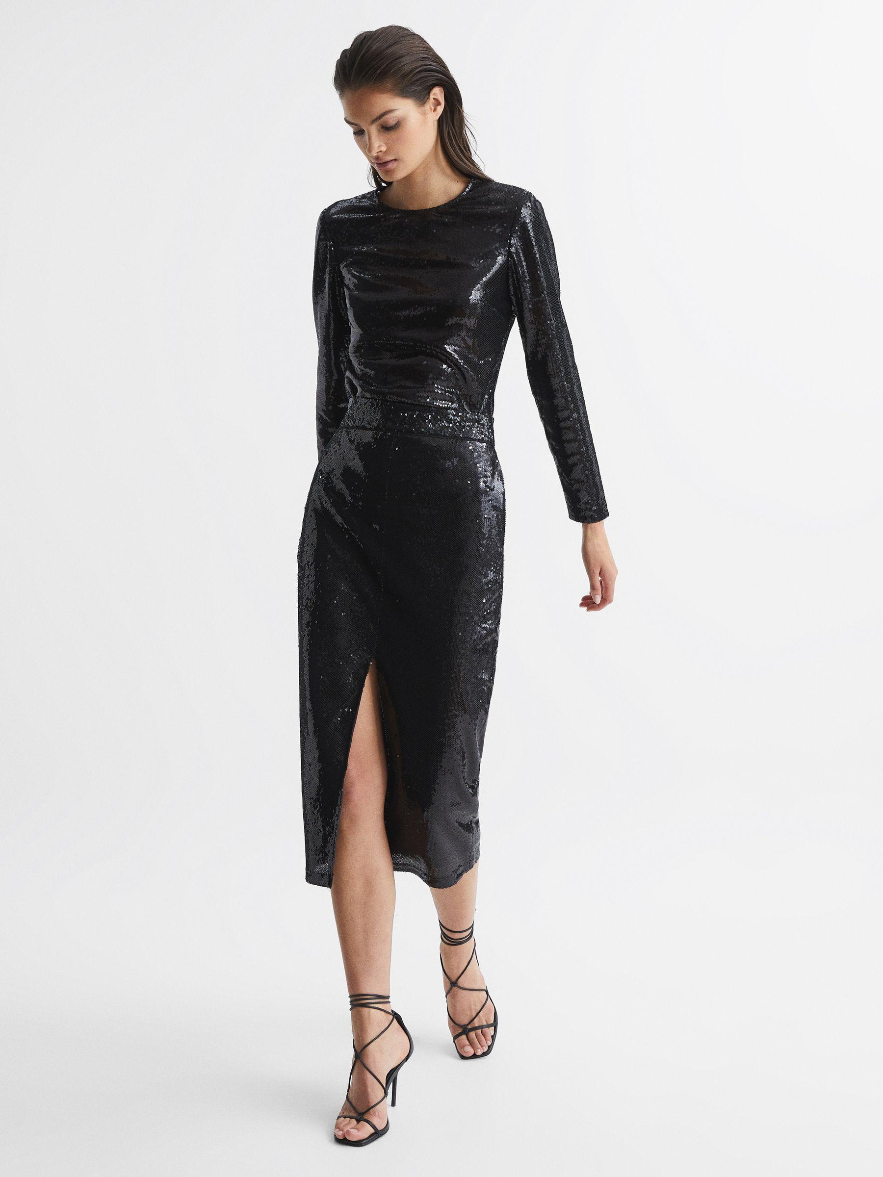 Sequin Top in Black Product Image