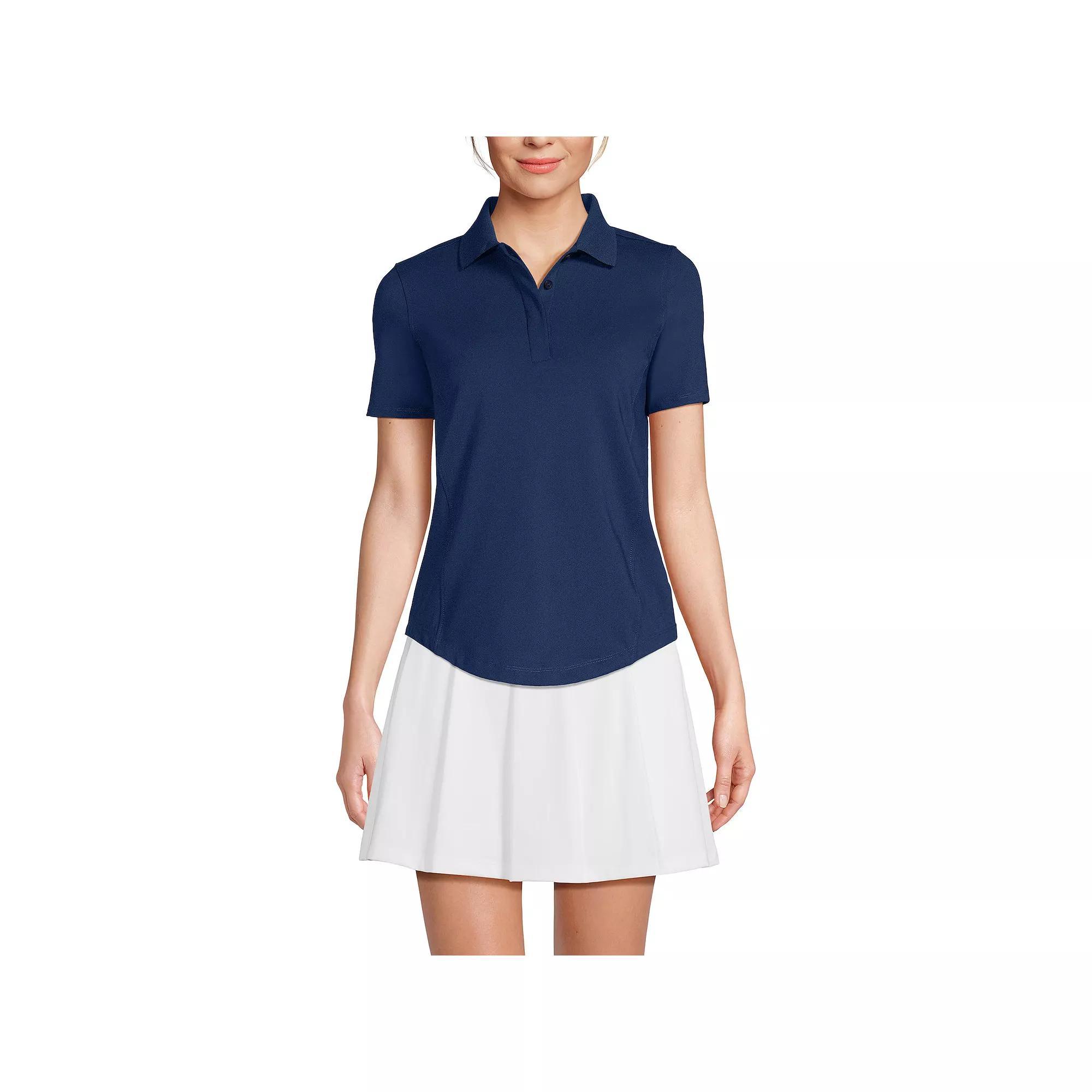 Women's Lands' End Short Sleeve High Impact Polo Top,  Product Image