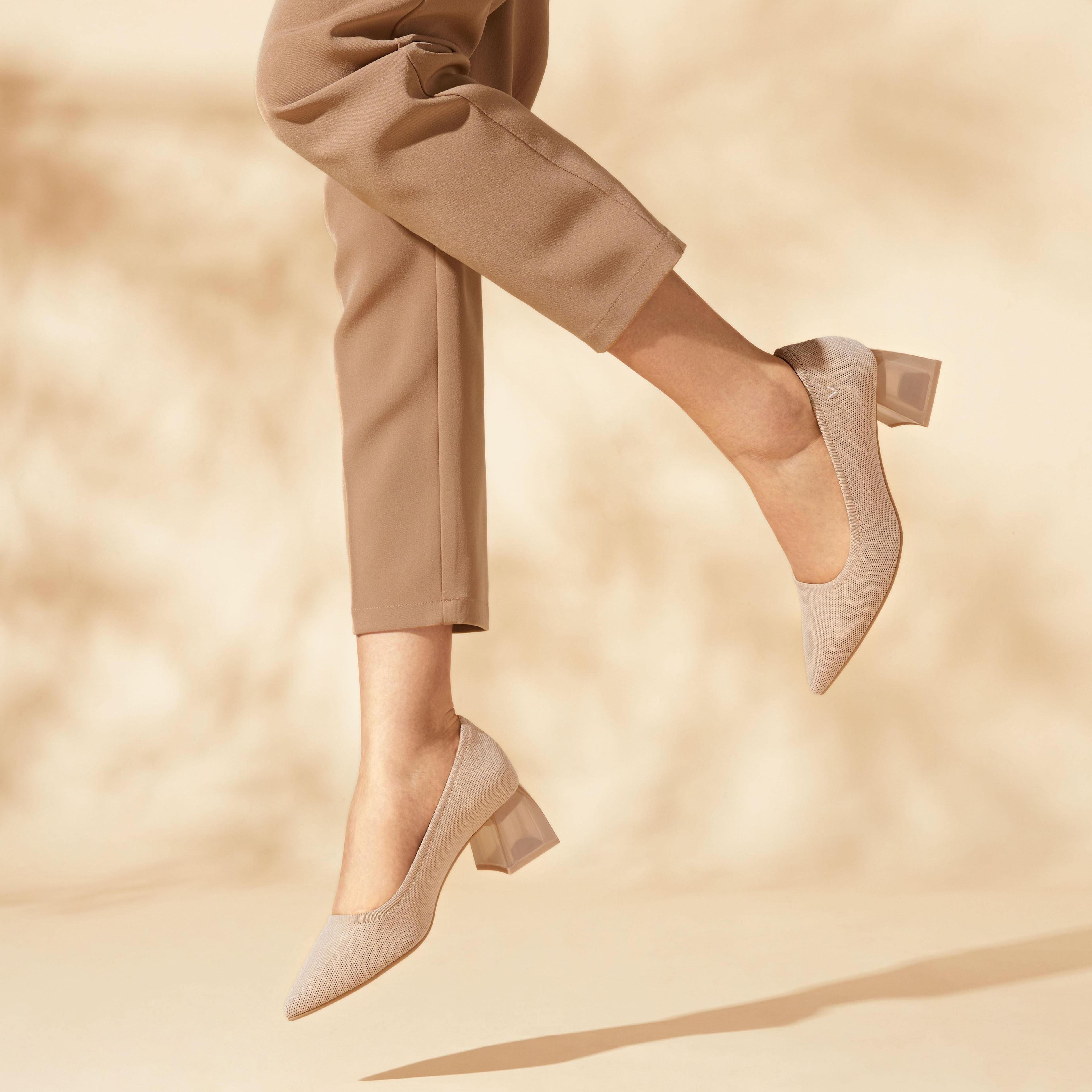 Pointed-Toe Block Heels (Aria Block Heel) Product Image