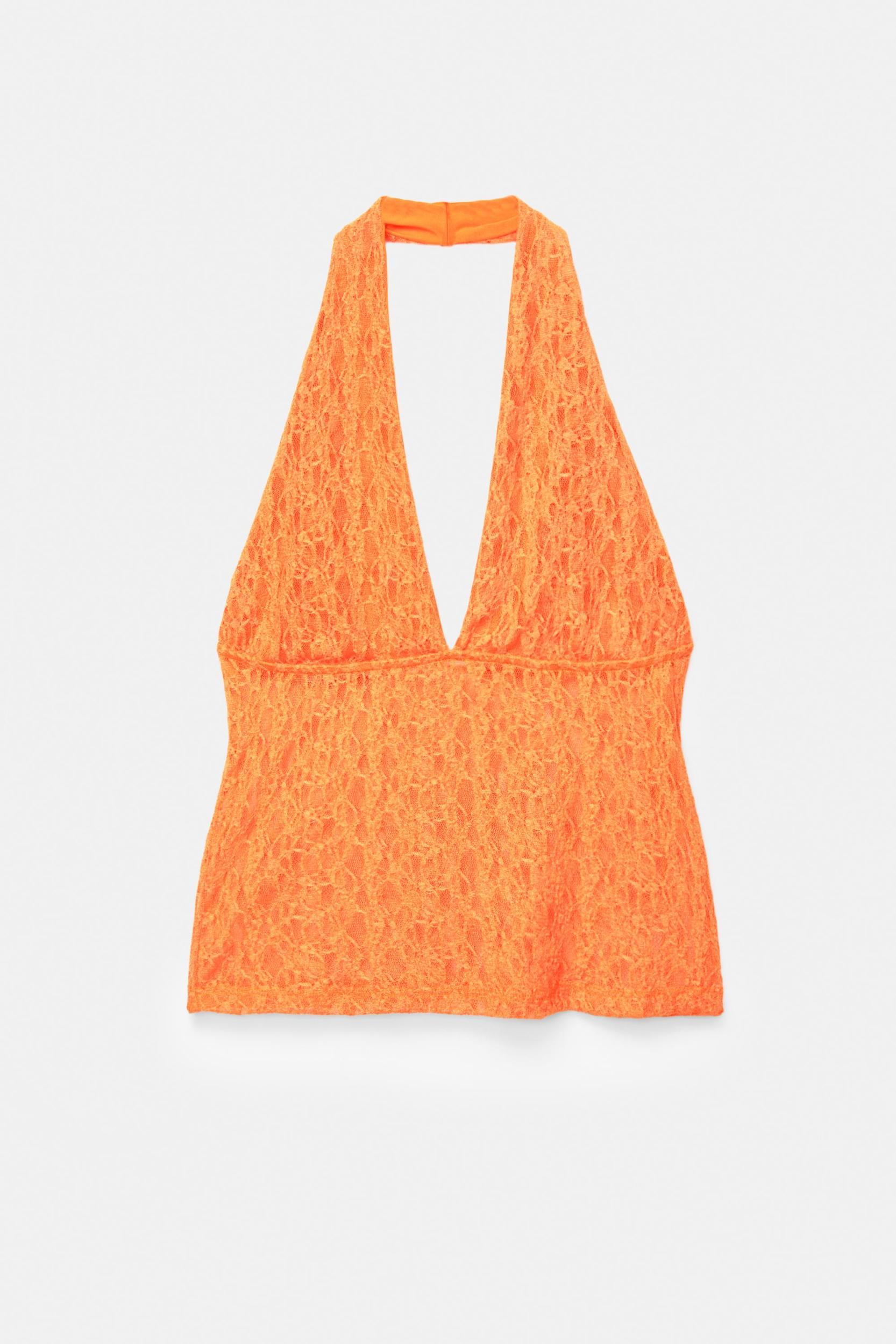 Lace halter top Product Image