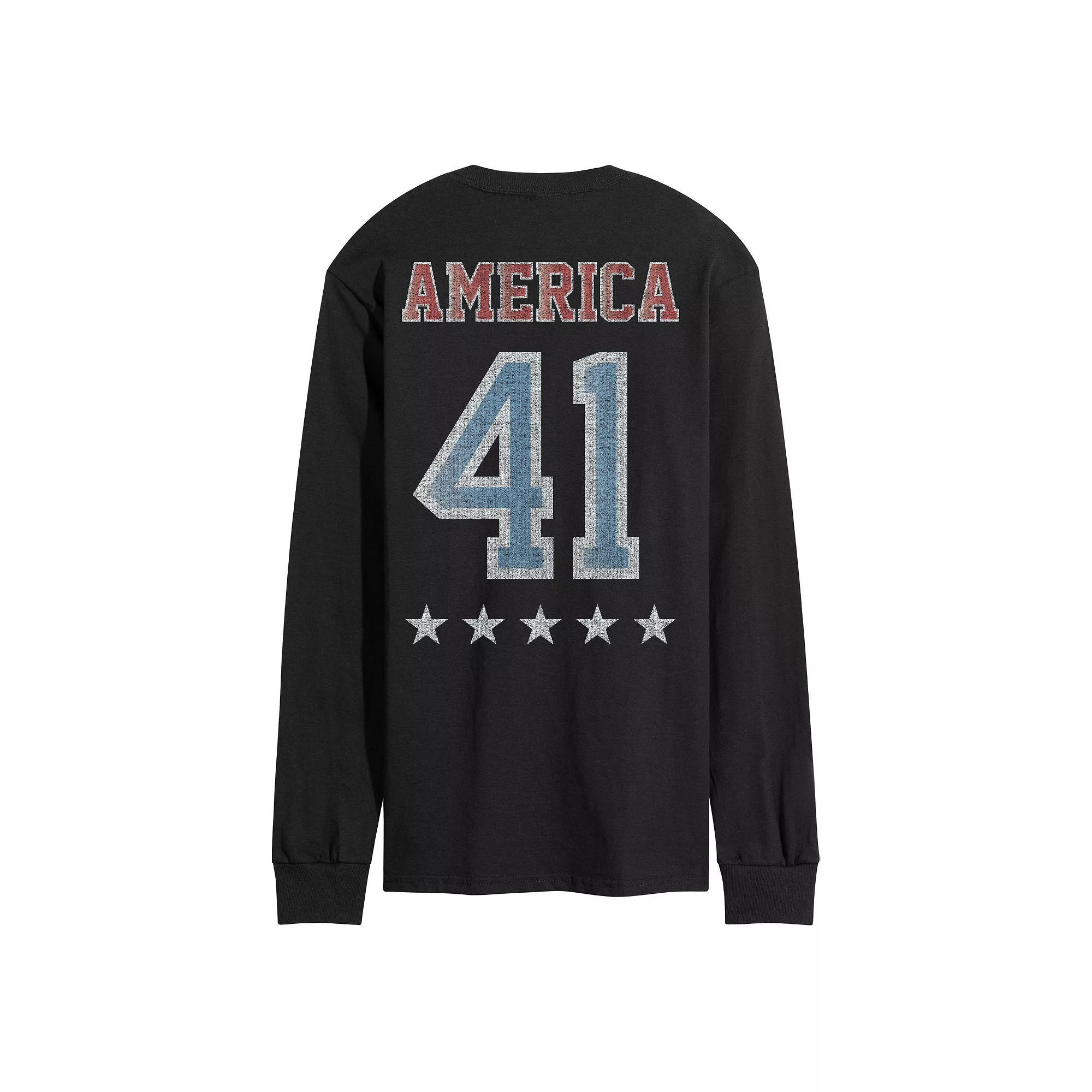 Men's Dad Jokes Punishment Long Sleeve Graphic Tee,  Product Image