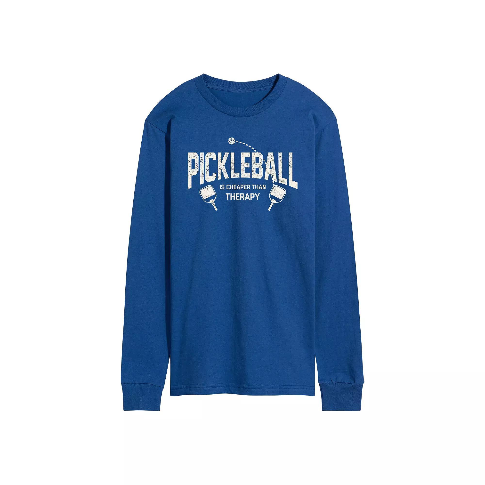 Men's Pickleball Cheaper Than Therapy Tee,  Product Image