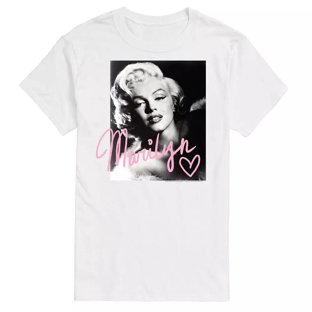 Men's Marilyn Monroe XOXO Tee, Size: XL, White Product Image