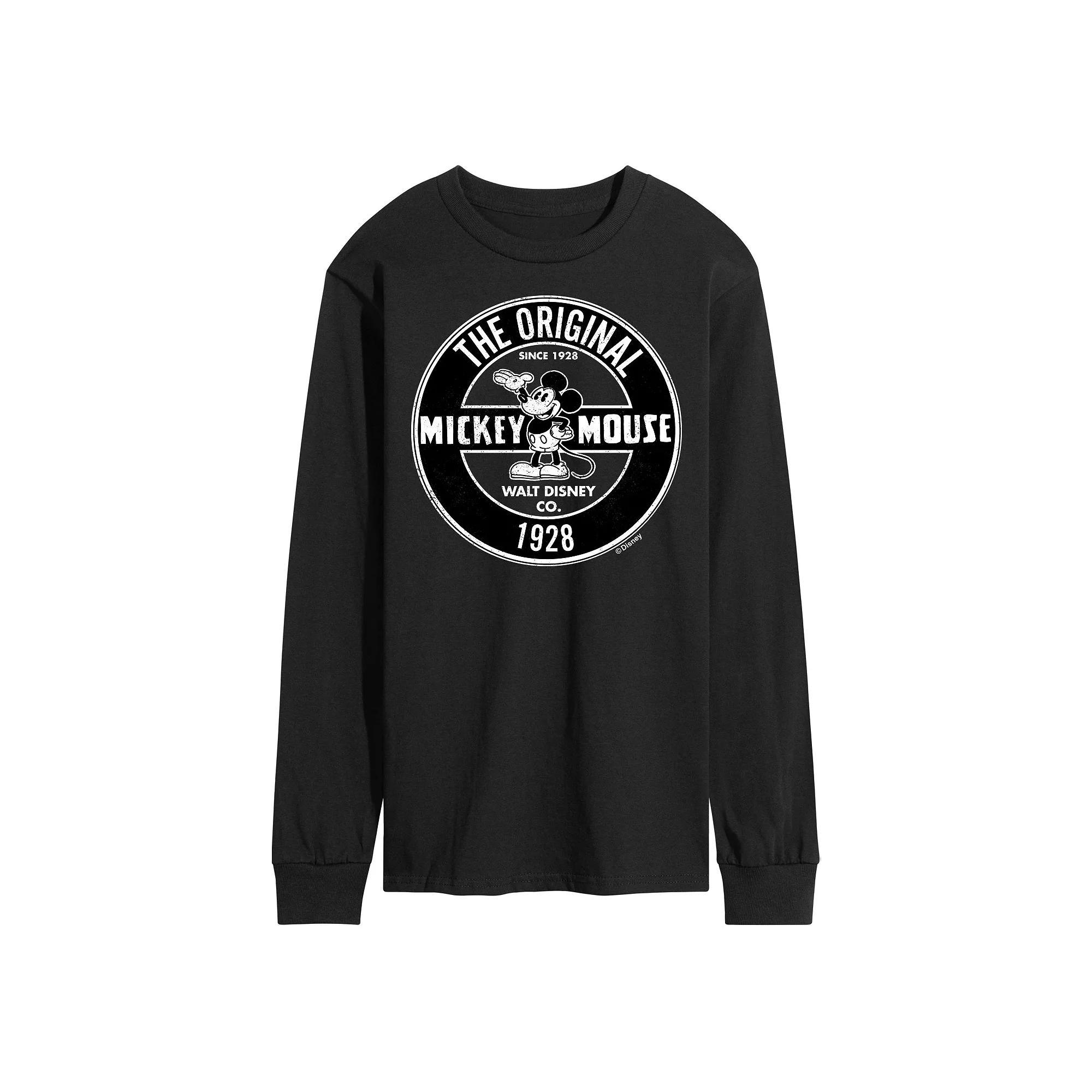 Disney's Mickey Mouse Men's OG Long Sleeve Graphic Tee,  Product Image