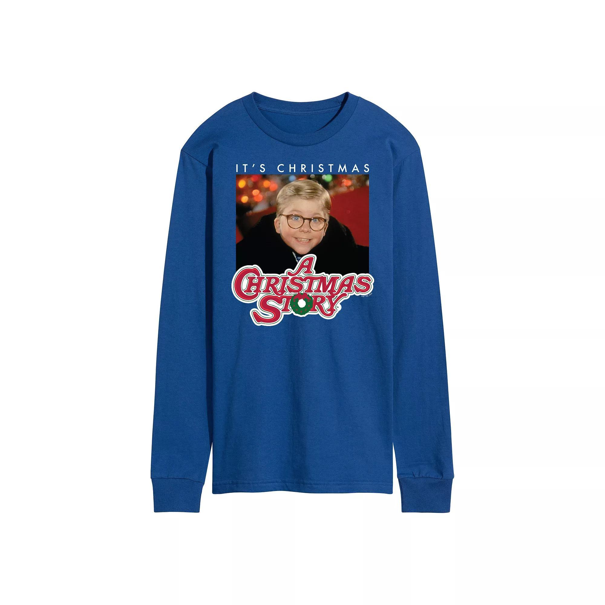 Men's A Christmas Story It's Christmas Ralph Long Sleeve Graphic Tee,  Product Image