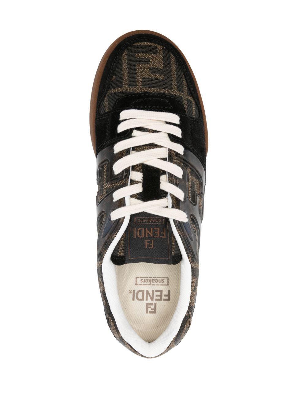 Zucca-monogram panelled sneakers Product Image