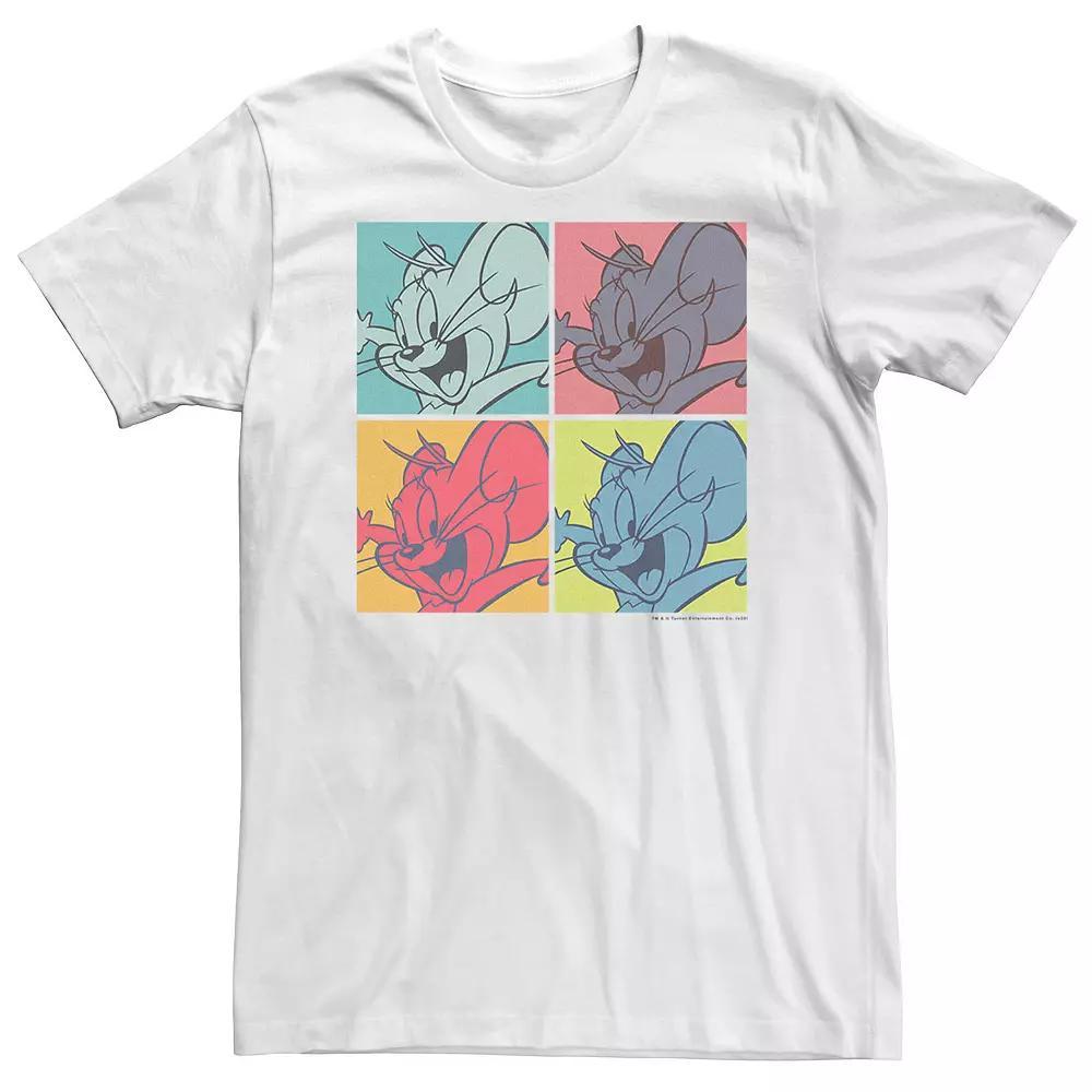 Big & Tall Tom And Jerry Pop Art Box Up Tee, Men's,  Product Image