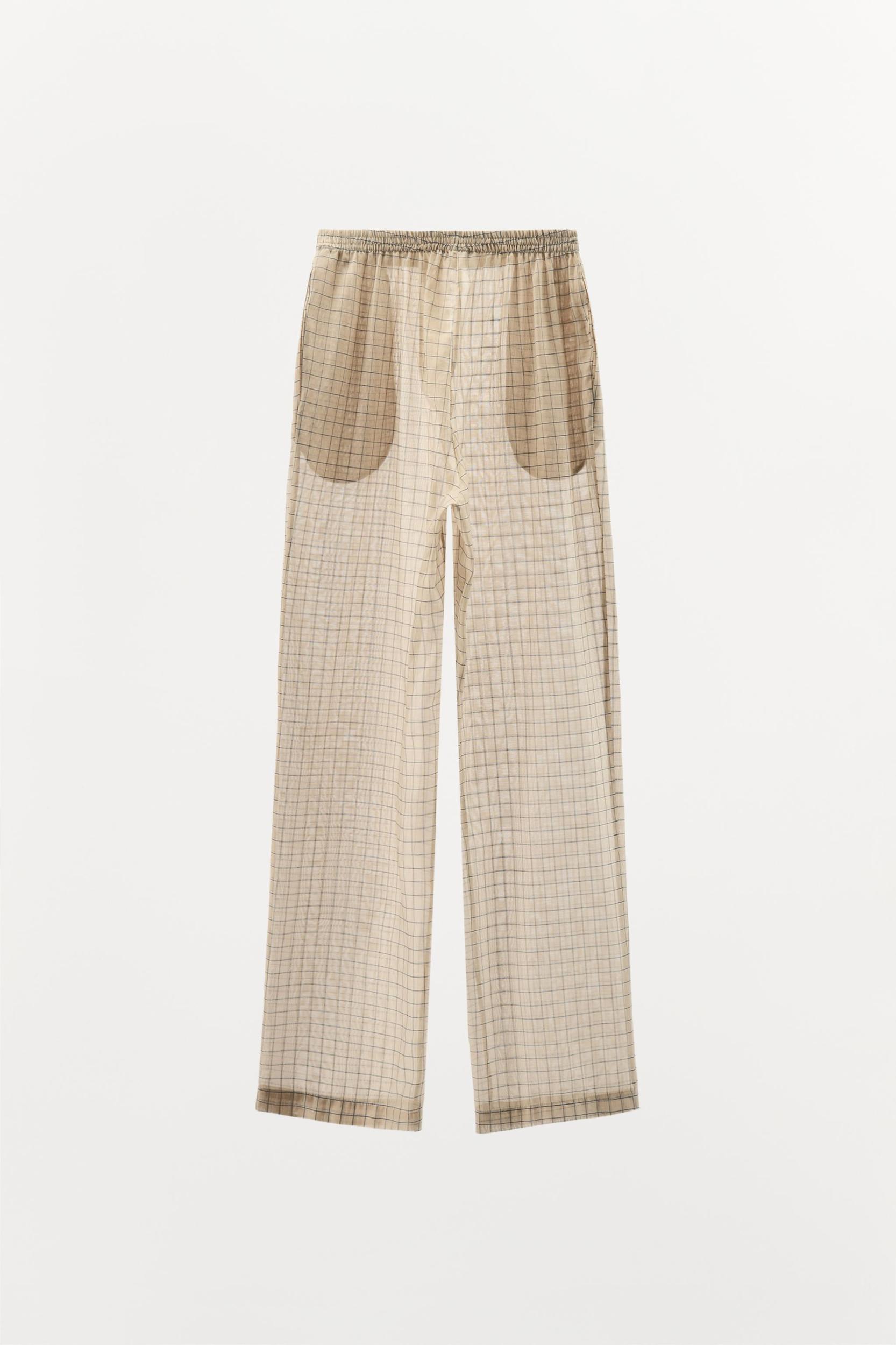 PLAID PAJAMA PANTS Product Image