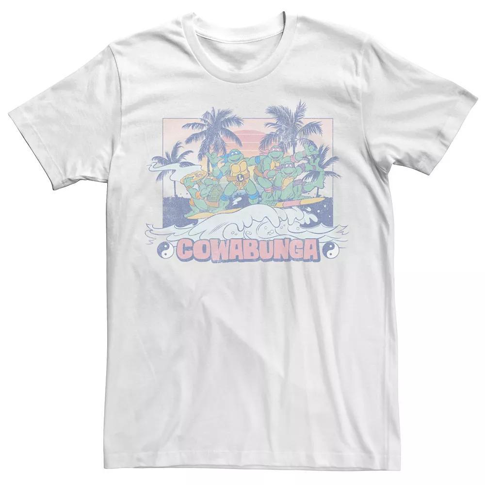 Mens Ninja Turtles Cowabunga Faded Surf Short Sleeve Tee Product Image