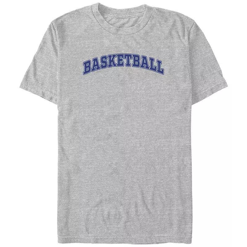 Big & Tall Basketball Graphic Tee, Mens Athletic Grey Product Image