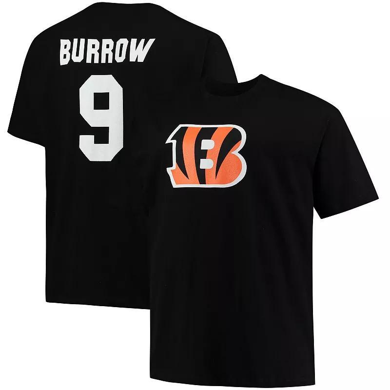 Mens Fanatics Branded Joe Burrow Cincinnati Bengals Big & Tall Player Name & Number T-Shirt Product Image