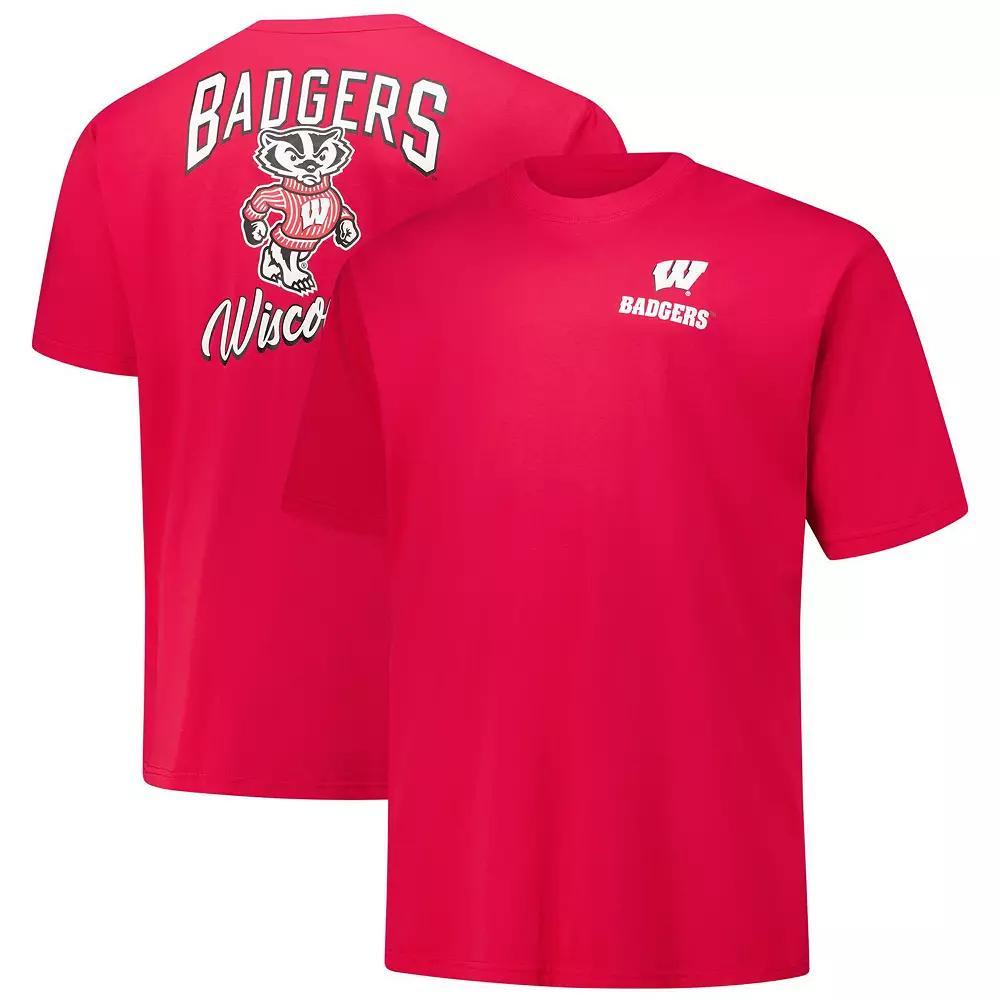 Men's Fanatics Red Wisconsin Badgers Big & Tall Helmet T-Shirt, Size: 2XB Product Image