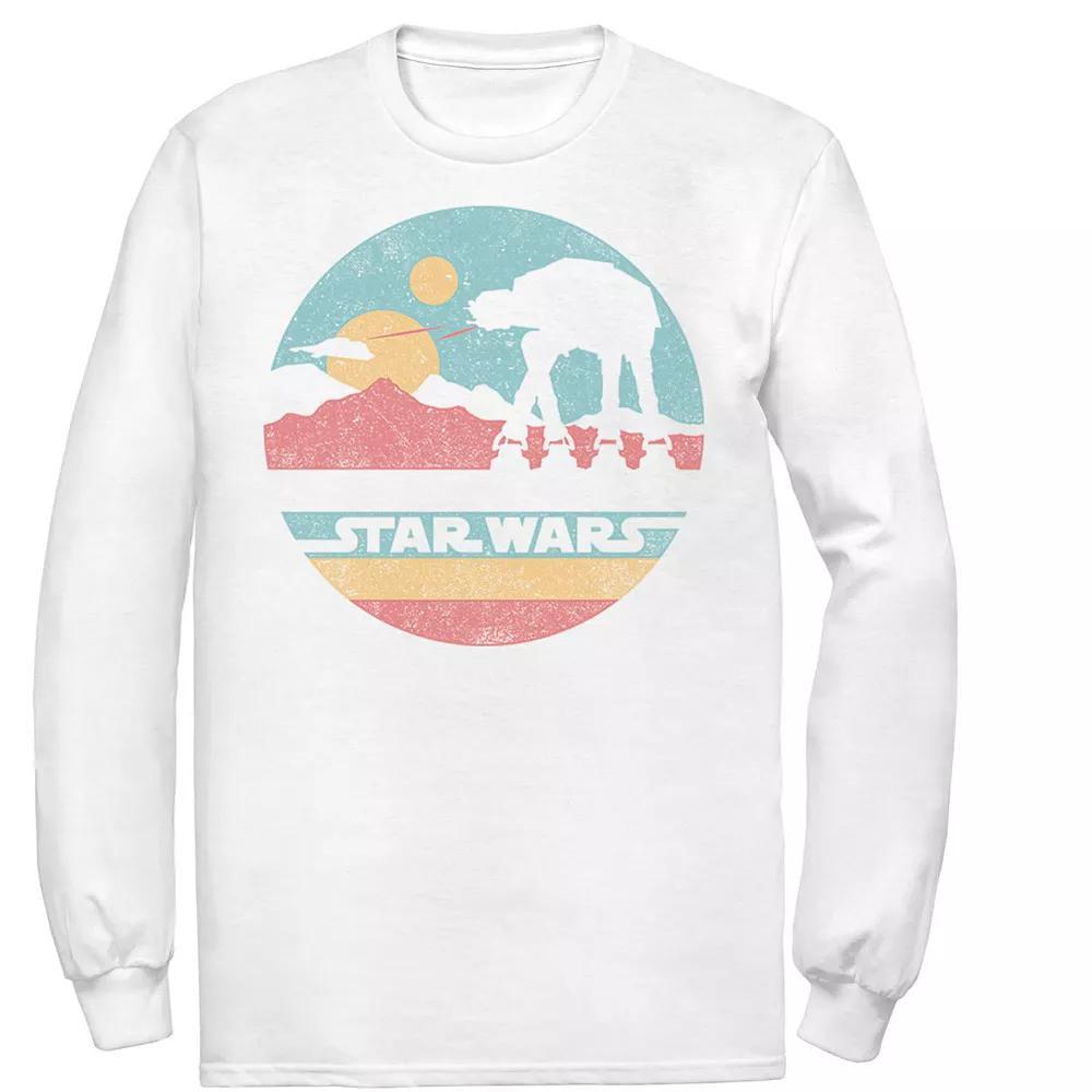 Men's Star Wars AT-AT Silhouette Title Logo Circle Tee,  Product Image