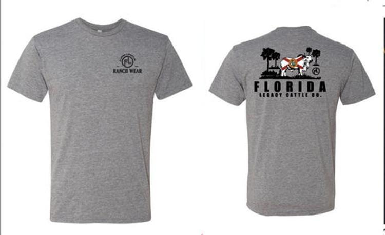 Florida Legacy® Men's S/S Grey Ranch Wear/Cattle Co T-Shirt Product Image