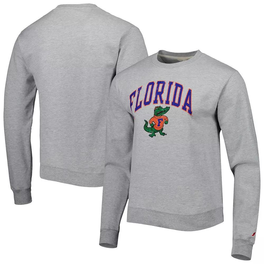 Men's League Collegiate Wear Gray Florida Gators 1965 Arch Essential Fleece Pullover Sweatshirt, Size: 2XL, Grey Product Image