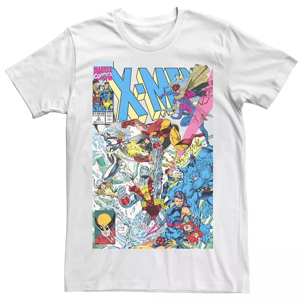Men's Marvel Xmen Retro Comic Group Fight Tee,  Product Image