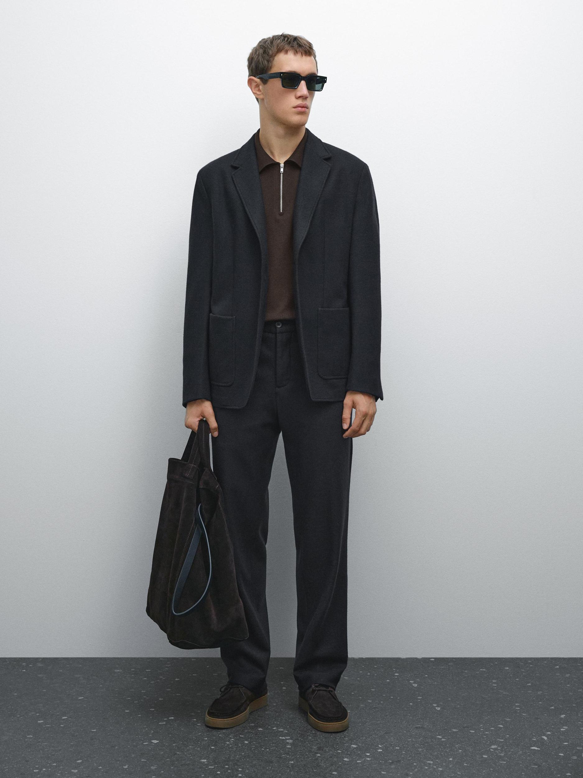 Wool blend suit blazer Product Image