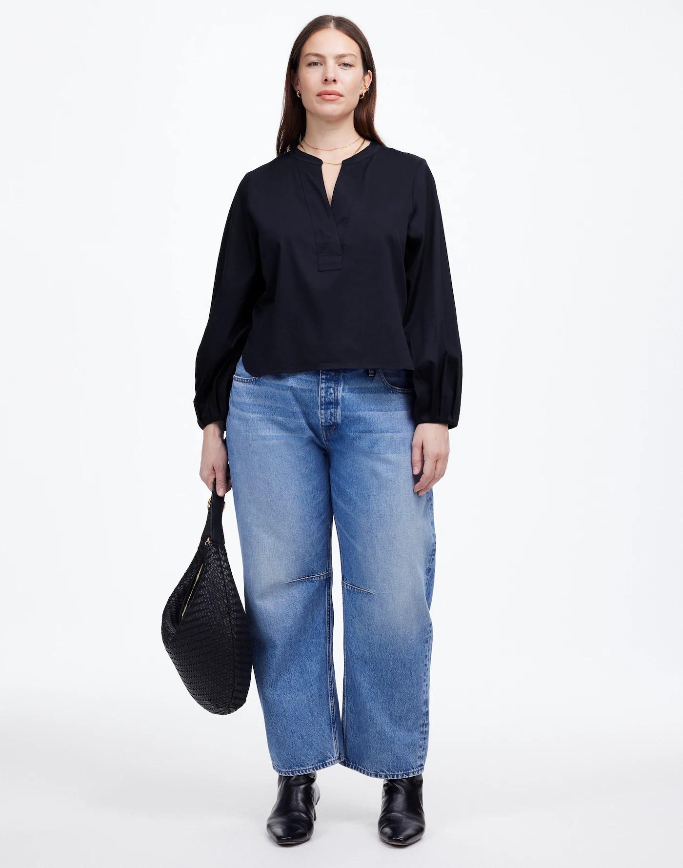 V-Neck Long-Sleeve Top Product Image