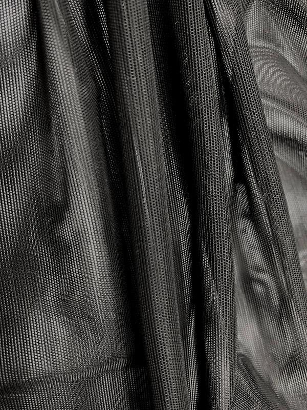 Long Sleeves Solid Color Split-Joint Round-Neck Inner Shirts + A-Line Bowknot Midi Dresses Two Pieces Set Product Image