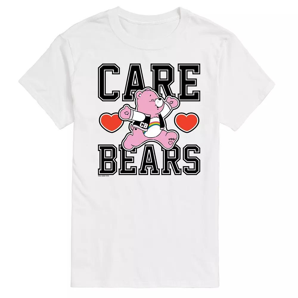 Men's Care Bears Varsity Graphic Tee, Size: Large, White Product Image