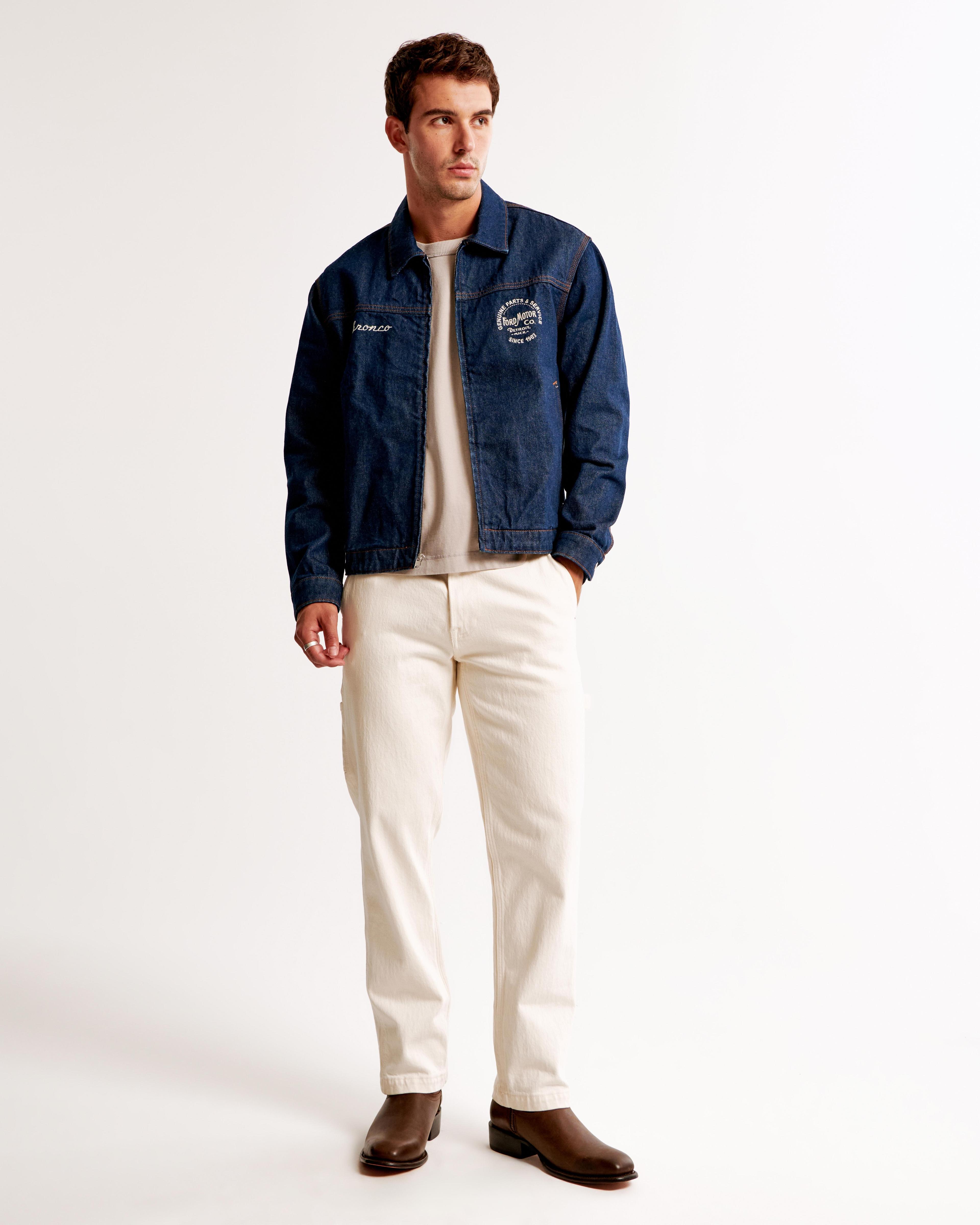 Ford Cropped Zip Workwear Jacket Product Image