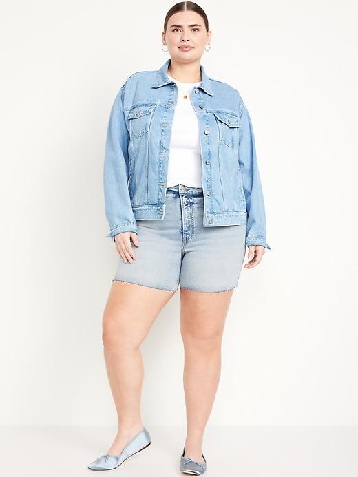 High-Waisted OG Jean Cut-Off Shorts -- 5-inch inseam Product Image