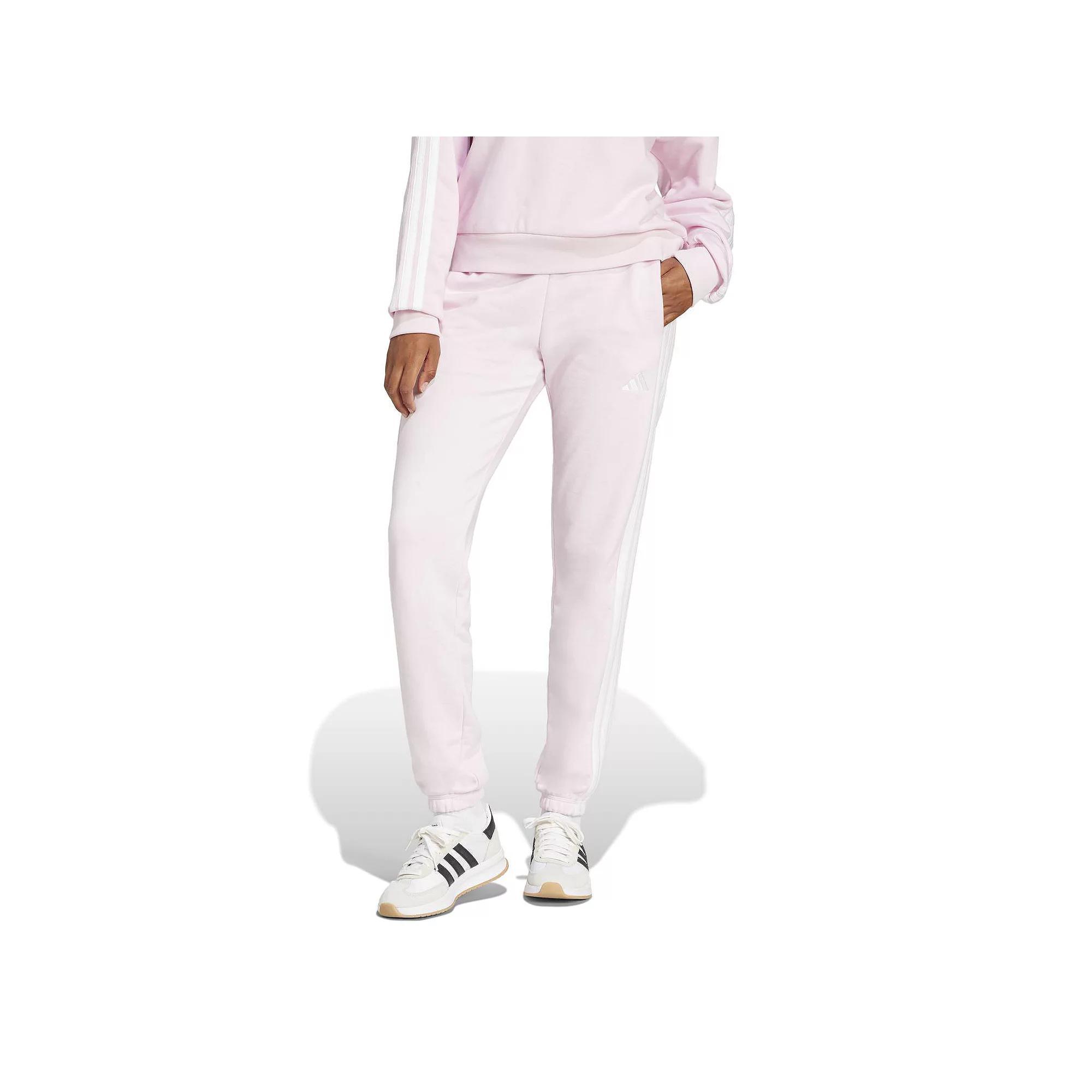 Women's adidas Essentials 3-Stripes French Terry Cuffed Sportswear Pants,  Product Image