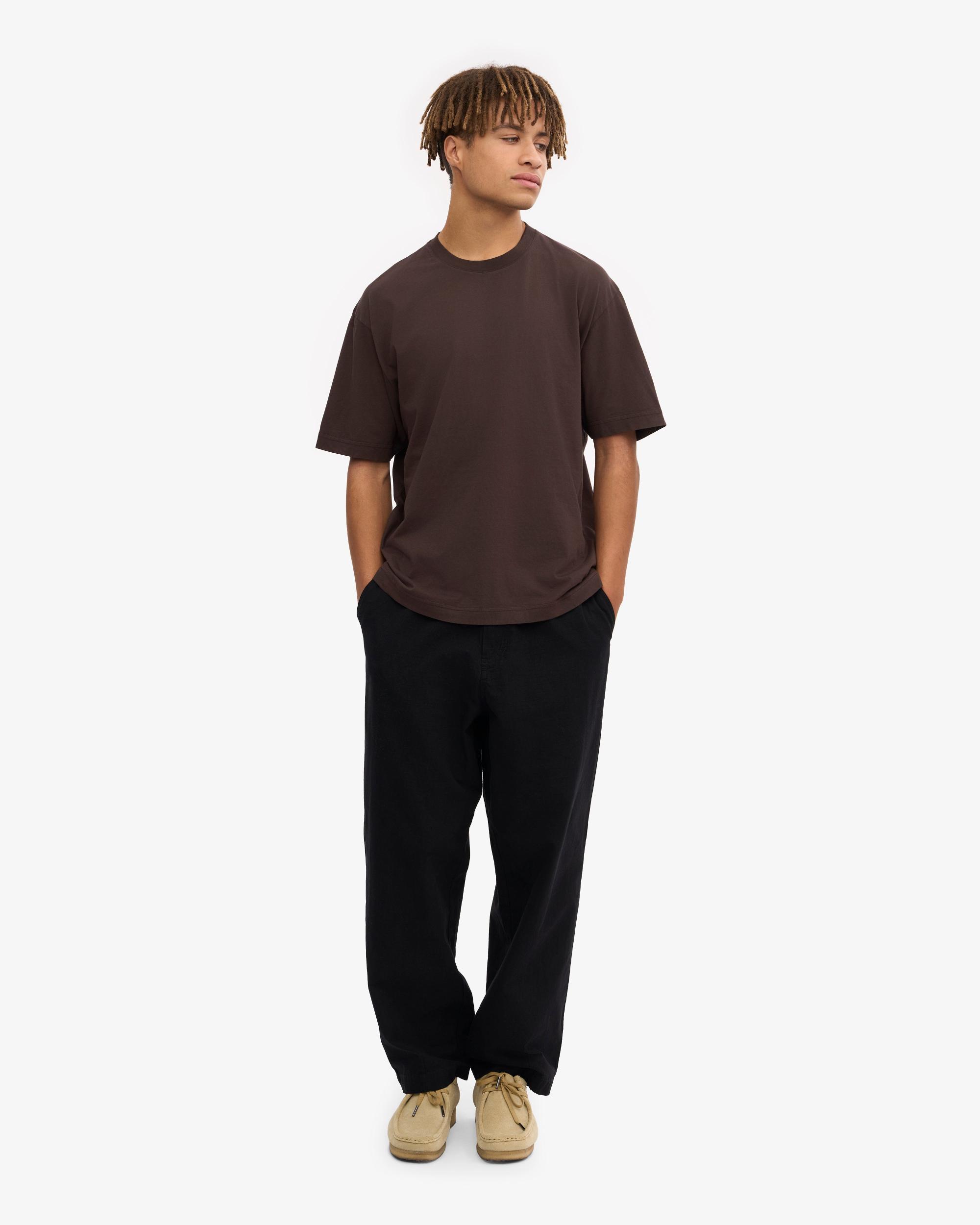 Oversized Organic T-Shirt - Misty Brown Product Image