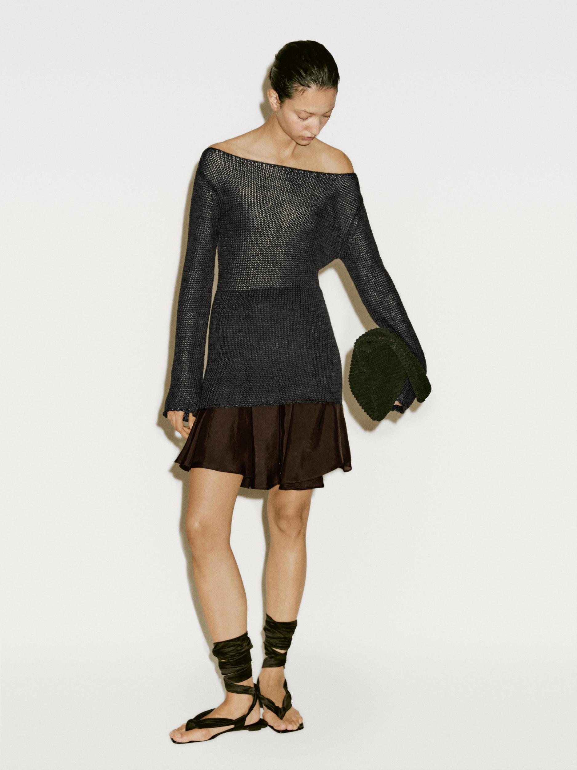 Flowing short skirt with flounce - Limited Edition Product Image