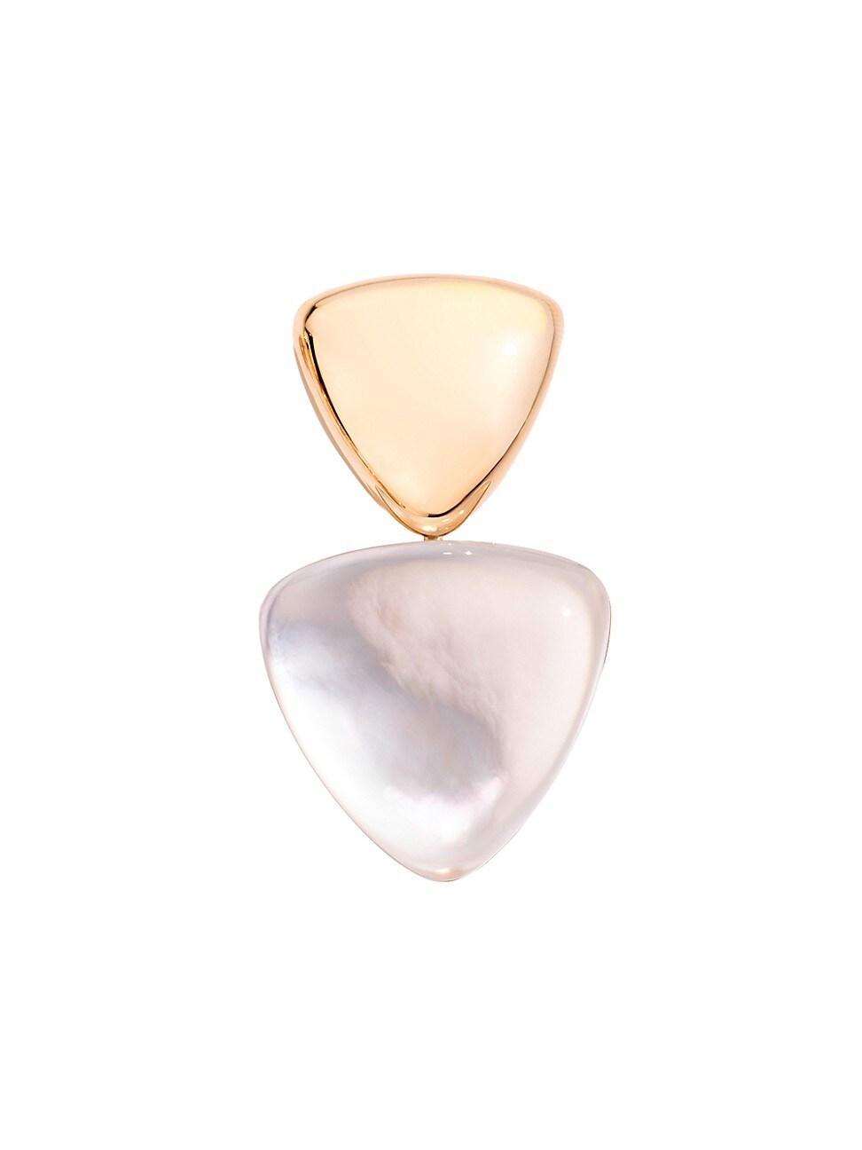 Womens Freccia 18K Rose Gold & Mother-Of-Pearl Drop Earring Product Image