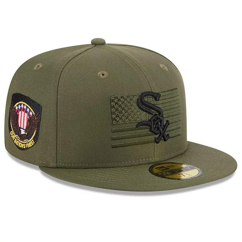 Men's New Era  Green Chicago White Sox 2023 Armed Forces Day On-Field 59FIFTY Fitted Hat, Size: 7 7/8 Product Image