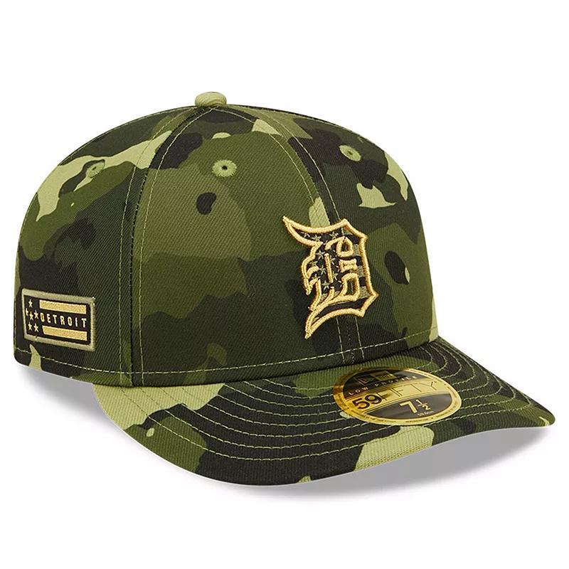 Men's New Era Camo Detroit Tigers 2022 Armed Forces Day On-Field Low Profile 59FIFTY, Size: 7, Green Product Image