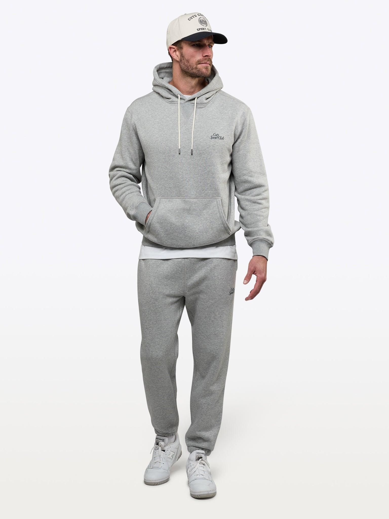 Sport Club Hoodie | Heather Grey Classic-Fit Product Image