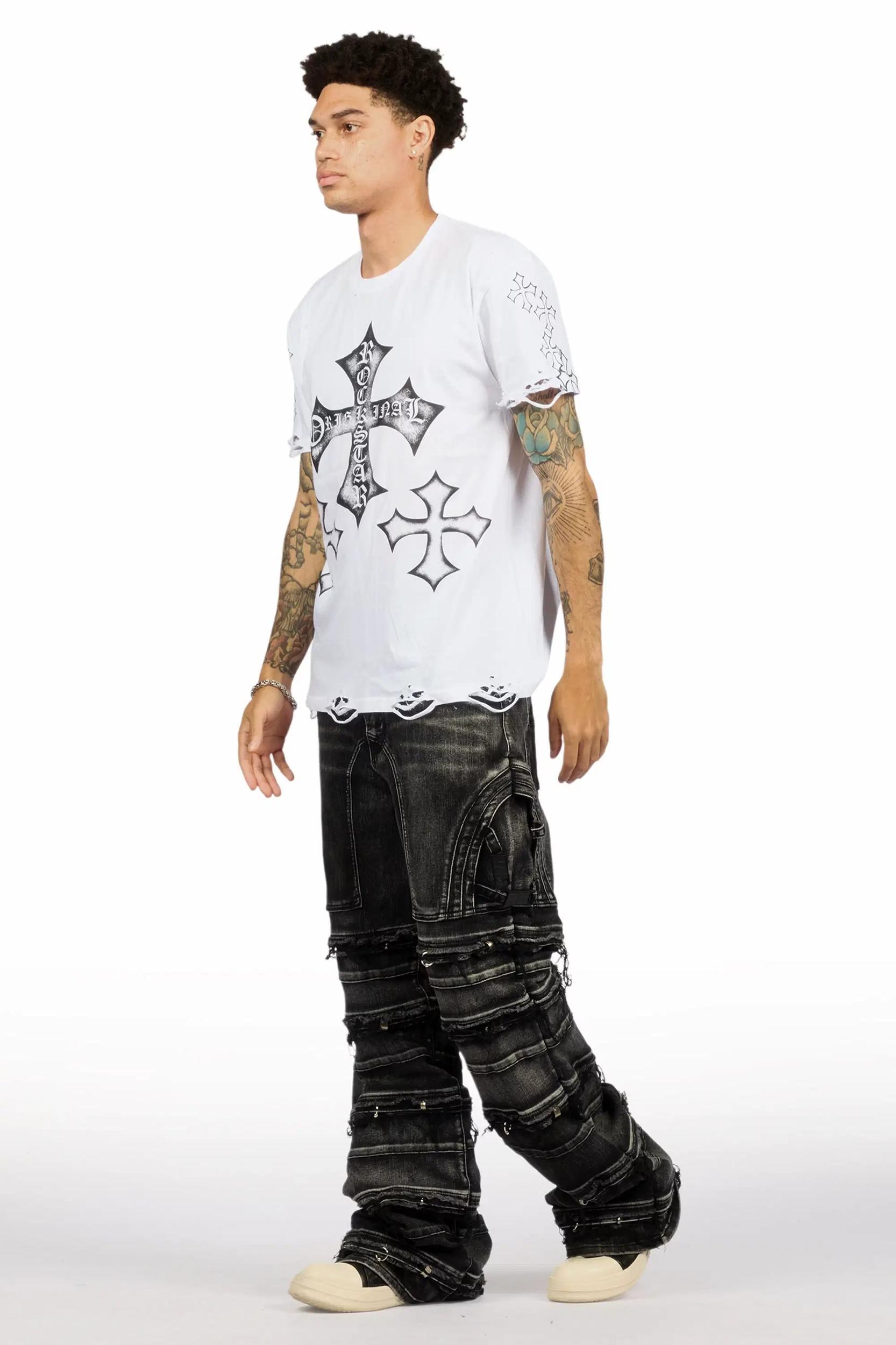 Ravi Black Puffer Jacket Male Product Image