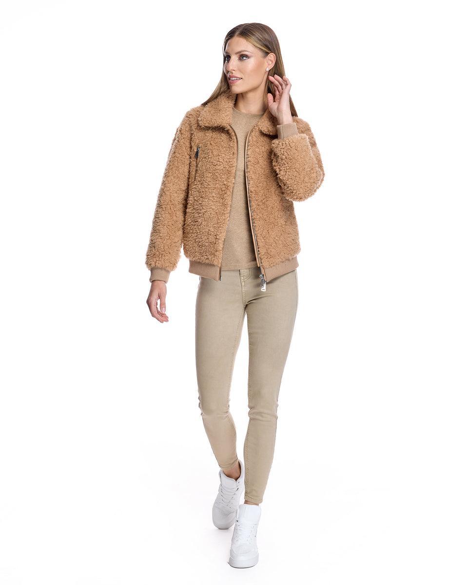 Maximilian Julia & Stella Lamb's Wool Bomber Jacket Product Image
