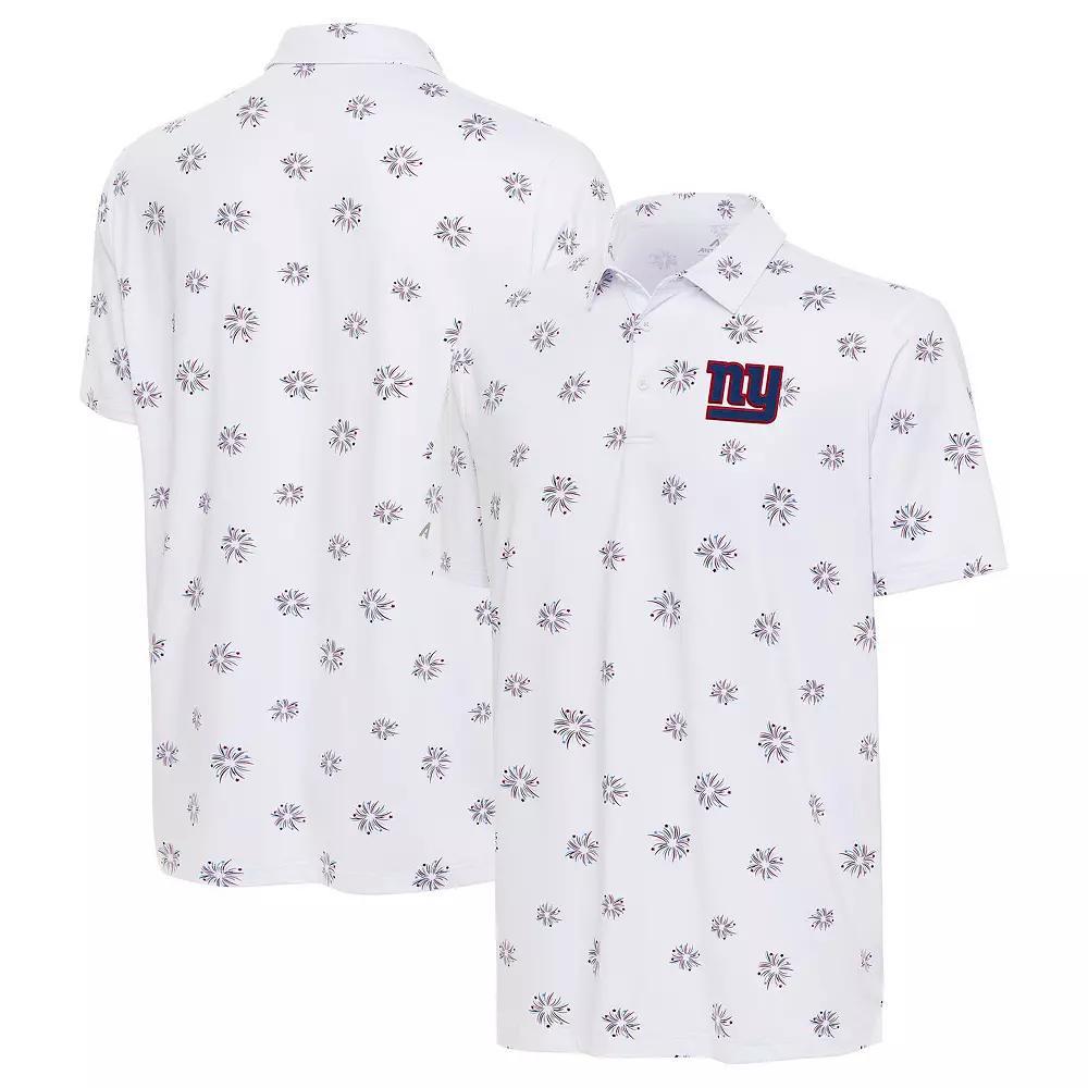 Men's Antigua White New York Giants Fireworks Polo,  Product Image
