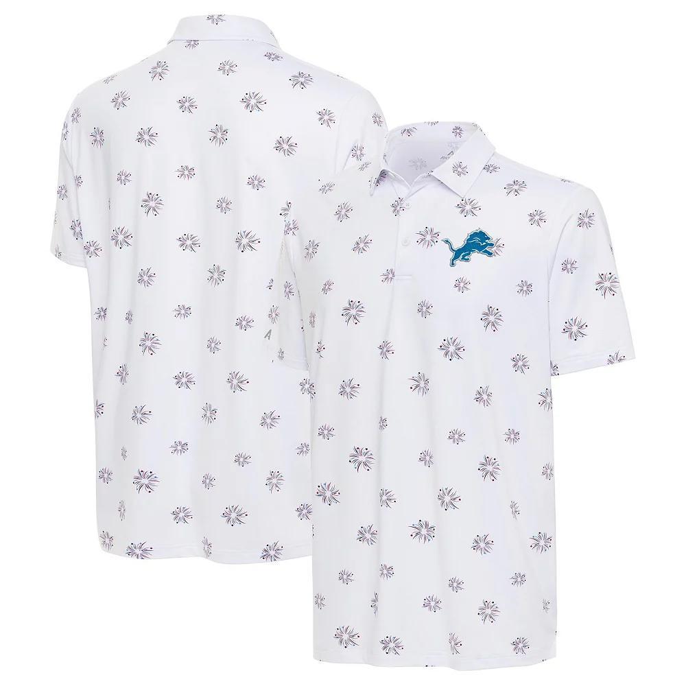 Men's Antigua White Dallas Cowboys Fireworks Polo,  Product Image