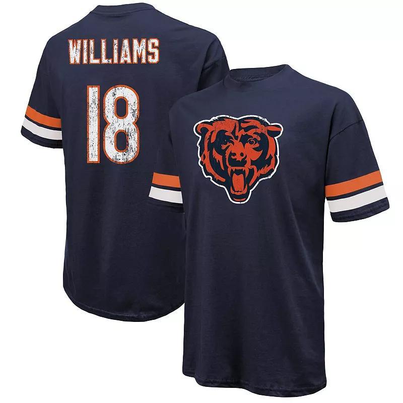 Men's Majestic Threads Caleb Williams Navy Chicago Bears Name & Number Over Product Image