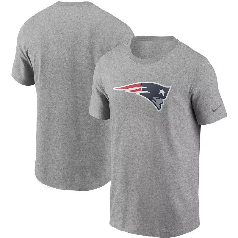 Men's Nike Heathered Gray New England Patriots Primary Logo T-Shirt, Size: Small, Grey Product Image