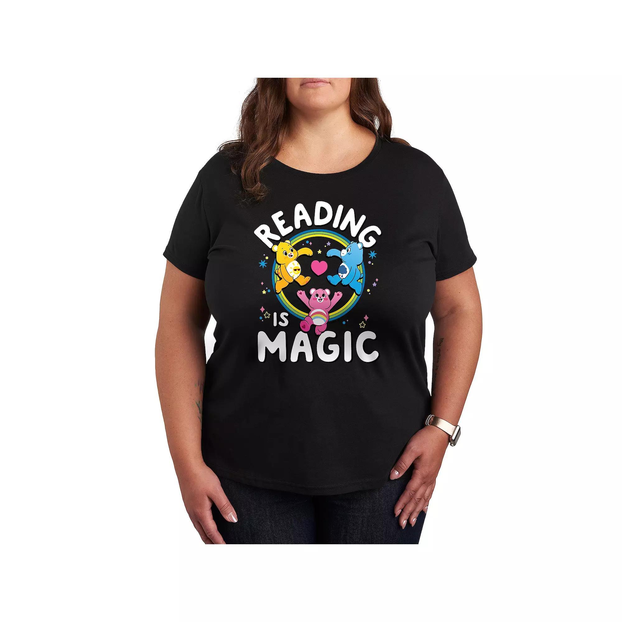 Plus Care Bears Reading Is Magic Graphic Tee, Women's,  Product Image
