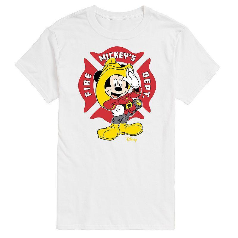 Disney's Mickey Mouse Men's Fire Dept. Badge Graphic Tee,  Product Image
