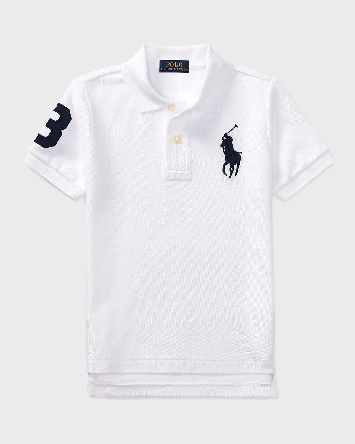 Boys Big Pony Pique Knit Polo, Size 2-7 Product Image