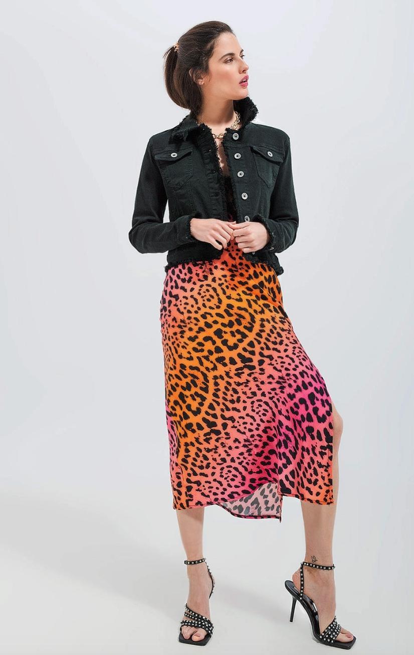 Raw Edge Denim Jacket Product Image