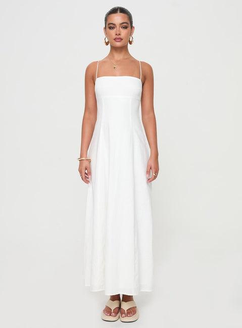Brightwell Maxi Dress White Product Image