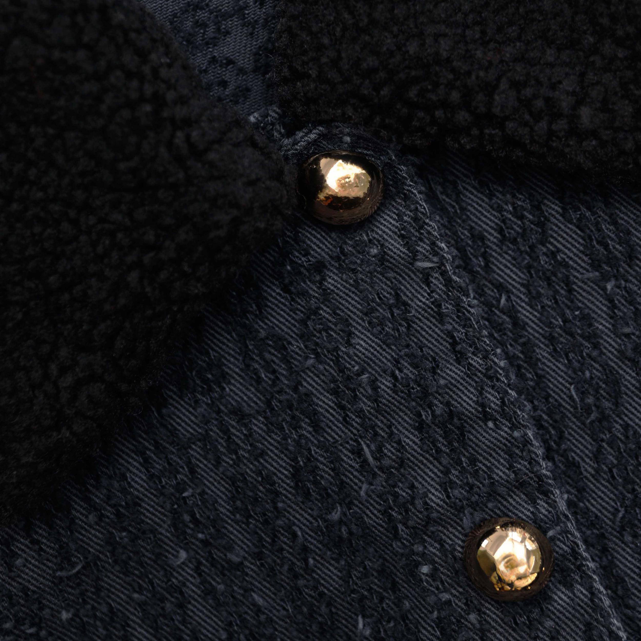 Grey Textured Denim Mini Skirt Product Image