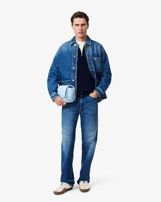 Zipped High Neck Cotton Sweater Product Image